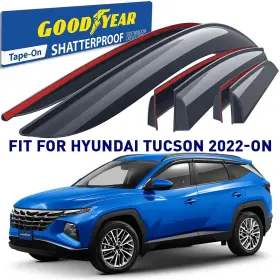 Gy008803 Hyundai Rain Guards Vent Visors Shade For 2022-2025 Tucson Shatterproof