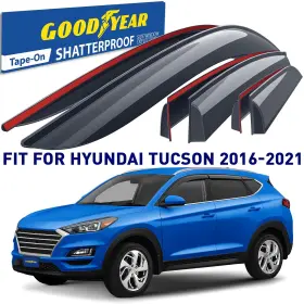 Gy008890 Hyundai Rain Guards Vent Visors Shade For 2016-2021 Tucson Shatterproof