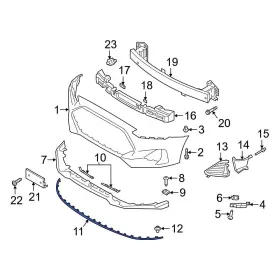 86591j3500 Hyundai Oe For Veloster 2019-2021 Front Stone Deflector