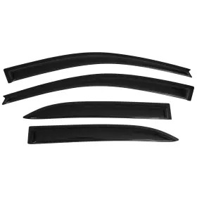 Ikon Motorsports Wd-tcl03 Window Visors Compatible With 2003-2008 Toyota Slim Style Smoke/tinted