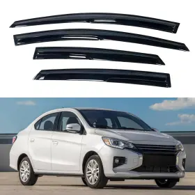 Immortal Group 812010 Ig Window Visors Fit For 2014-2022 Mitsubishi Mirage Sedan Black