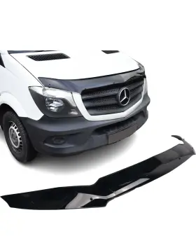 Isharing-parts Seagull-907061 Front Hood Deflector Guard For 2019-2023 Mercedes Sprinter W907 Gloss Black
