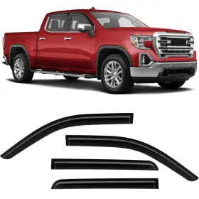 9840165 Isinlasso Rain Guards 2019-2024 Gmc Sierra 1500 Crew Cab And Chevy Silverado