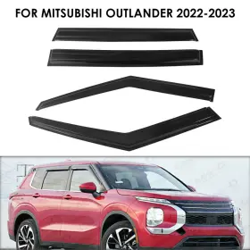 Jahy2tech 880429865905 2 Front Rear For 2022-23 Mitsubishi Outlander Window Visors Deflector Shade