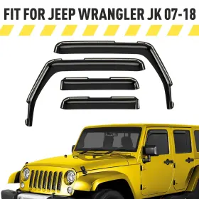 5465488 Jeep Rain Guards Vent Visors Shade For 2007-2018 Wrangler Jk