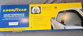 Gy003423lp Jeep Rain Guards Vent Visors Shade For 18-25 Wrangler Jl Shatterproof New In Bo