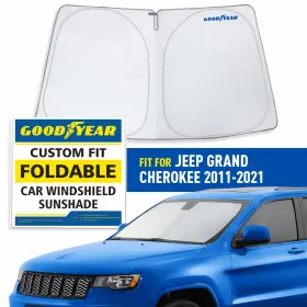 Jeep Gy008231 Front Auto Windshield Cover Sun Shade For 11-21 Grand Cherokee