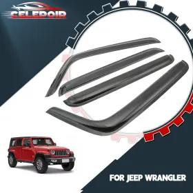 Sdd-wvs227 Jeep Genuine 2007-2017 Wrangler 4pcs Window Vent Visor Sun Rain Guards Deflector