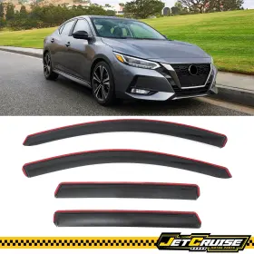 Jetcruise Jc-wdic-ns20 Fits 20-25 Nissan Sentra Window Visor In-channel Rain Sun Guard Deflector
