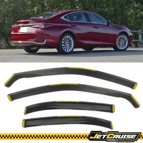 Jc-wdic2-les19-pc Jetcruise Fits 19-25 Lexus Es250 Es300h Es350 Window Visors Sun Guard Deflector In Channel