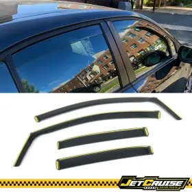 Jetcruise Jc-wdic2-tcl204-pc Fits 20-26 Toyota Corolla Sedan Window Visors Sun Guard Deflector In Channel
