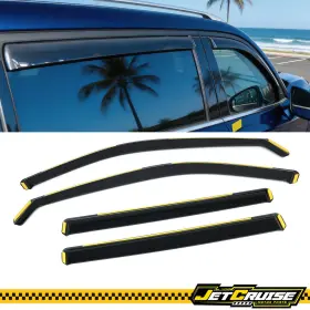 Jetcruise Jc-wdic2-tghld24-pc Fits 24-26 Toyota Grand Highlander In-channel Window Visors Rain Sun Guards Pc