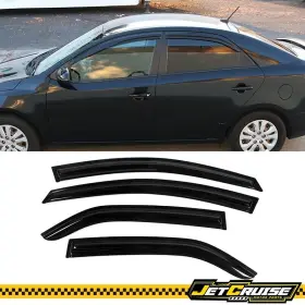 Jc-wdm-kfo409 Jetcruise Fits 09-13 Kia Forte Sedan Mugen Style Acrylic Window Visors Rain Sun Guard 4pc