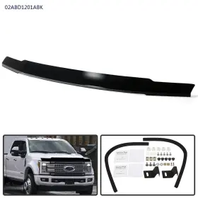Jijiamotor13 J-02abd1201abk Hood Deflecto Bug Shield Fits For 2017-2019 Ford F250 F350 F450 F550 Super Duty