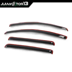 Jijiamotor13 Jijia2025120506 Fits 2023-26 Chevy Colorado Gmc Canyon Smoke In-channel Door Window Vent Visors