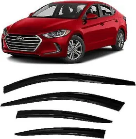 218085 Jsp For Hyundai Elantra 17-20 Window Vent Visor Rain Guard Deflector Adhesive Mount