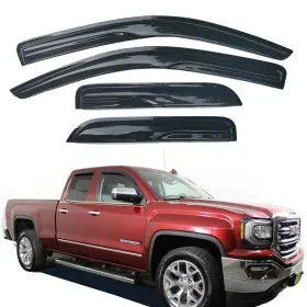 Jub94528 Juucely Window Visors Rain Guards Vent Wind Deflectors For 14-18 Chevrolet Silverado