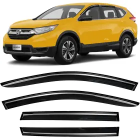 Jus94269 Juucely Side Window Visors Rain Guards Vent Deflectors For Honda Crv Cr-v 2017 2018