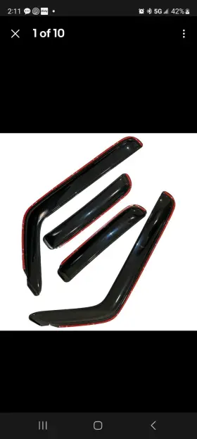 Kas4263in Kasei Rain Guards Window Deflectors In Channel Smoke Fits 2007-2023 Gmc Acadia