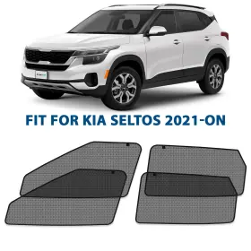 Ms0141 Kia Car Shades For Side Windows Sunshade Protector 2021-2025 Seltos