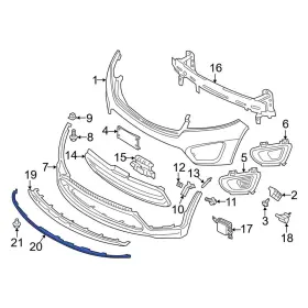 86567c6000 Kia Oe For Sorento 2016-2018 Front Stone Deflector 86567c6000 Kia Oe For Sorento 2016-2018 Front Stone Deflector