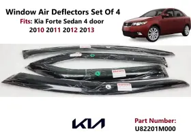 U82201m000 Kia Forte Sedan 2010-2013 Side Window Vent Visor Sun Rain Deflector Guard Oem