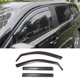 Kingna 714047770887 Visor Rain Guards For 2023-2026 Honda Pilot Weather Shield Accessories