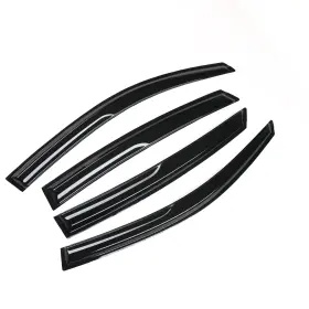 Kin94682 Kinwrdsn Tape-on Rain Guards Window For 2016-2021 Honda Civic Smoke Tinted