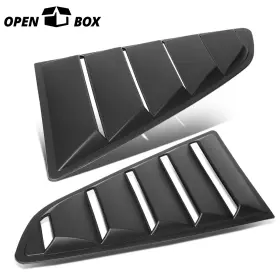 Ko56836s Ko Speed Open Box Rear Quarter Window Louvers Sun Cover For 15-18 Ford Mustang Coupe
