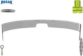 17814 Kozak Bug Deflector Stainless Steel Compatible With Freightliner Cascadia 2018