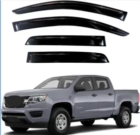 220184 Kpy Rain Guards Vent Visors Shade For 2015-2022 Chevy Colorado Crew Cab
