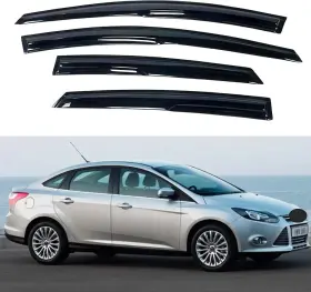 811304 Kpy 4pc Window Visor Deflectofor For Ford Focus Sedan 08-11 Rain Guard Tape-on