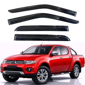 812002 Kpy Rain Guards Fit For 2007-2014 Mitsubishi L200 Double Cab Black