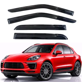 817601 Kpy Rain Guards Fit For 2015-2021 Porsche Macan Black 817601 Kpy Rain Guards Fit For 2015-2021 Porsche Macan Black