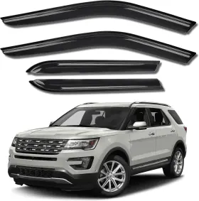9065wde066gus Kyx Rain Guards For Car Windows Outside Window Visors 11-19 Ford Explorer