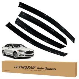 D14-for-ford-fusion-13 Letingfar D14-for-ford-fusion-13/20 Tape-on Rain Guards 13-20 Ford Fusion Window Visors