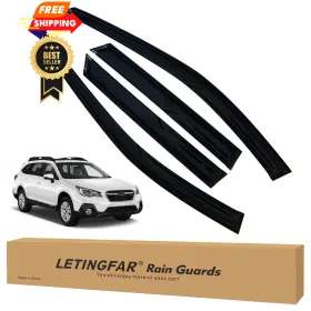 E89-for-subaru-outback-15 Letingfar E89-for-subaru-outback-15/19 Window Visors Rain Guards For Black
