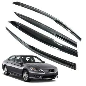 Letingfar For-honda-accord-2013/2017 Rain Guards For Honda Accord 2013-2017 4-door Sedan Tape-on Side Window Defl