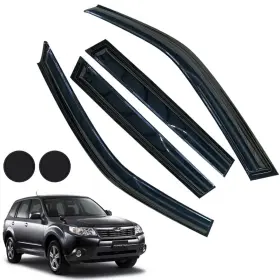Letingfar For-subaru-forester-2009/2013 Window Visor Rain Guards For Subaru Forester 09-13 Tape-on Deflectors 4pcs