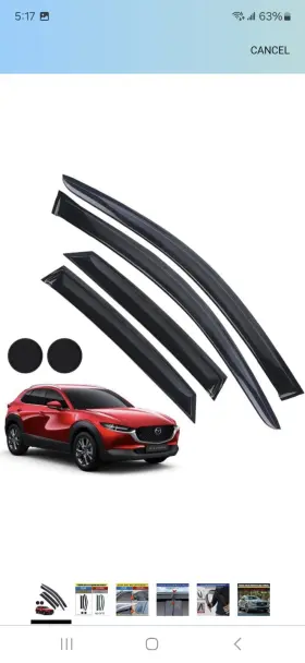 Mzcx30vs20 Letingfar Smoke Tinted Window Rain Guards For Mazda Cx30 2020-2025 And 2 Car Coasters Mzcx30vs20 Letingfar Smoke Tinted Window Rain Guards For Mazda Cx30 2020-2025 And 2 Car Coasters