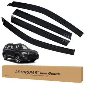 Q30-subaru-forester-14 Letingfar Q30-subaru-forester-14/18 Window Visors Rain Guards Subaru Forester 2014-2018 Vent Shades