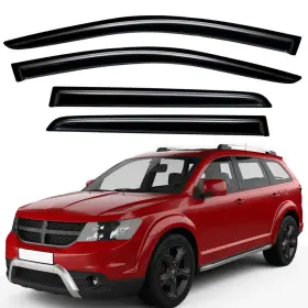 Nll-wv94072 Lightronic For 2009-2020 Dodge Journey Tape-on Window Visors Sun Rain Guards Vent Shade