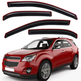 Us-wv-194166 Lightronic Used In-channel Window Vent Visors Sun Rain Guards For 2010-2017 Chevy Equinox