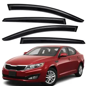 Us-wv-82563 Lightronic Tape-on Window Visors Sun Rain Guards Wind Deflectors For 2011-2015 Kia Optima
