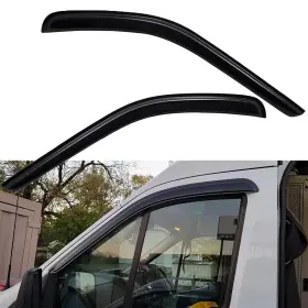 Us-wv-92676 Lightronic Tape-on Smoke Window Vent Visors Sun Rain Wind Guards For 2015-2025 Ford Transit