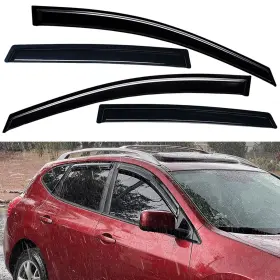 Us-wv-94076 Lightronic Window Visors Sun Rain Guards For 2009-2013 Nissan Rogue/2014-2015 Rogue Select