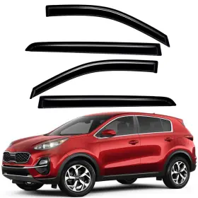 Us-wv-94382 Lightronic Tape-on Smoke Window Visors Rain Guards Vent Shade For 2017-2022 Kia Sportage