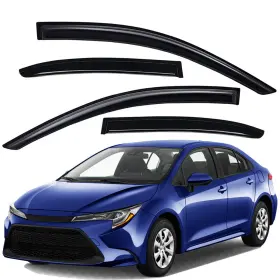 Us-wv-94718 Lightronic For 2020-2025 Toyota Corolla Sedan Smoke Window Visor Sun Rain Guards Vent Shade