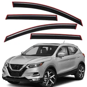 Us-wv194782 Lightronic In-channel Smoke Window Visors Sun Rain Guards For 2017-2022 Nissan Rogue Sport