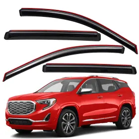 Us-wv194812 Lightronic In-channel Window Visors Sun Rain Guards Vent Shade For 2018-2024 Gmc Terrain
